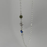 Dainty Birthstone Connector Necklace