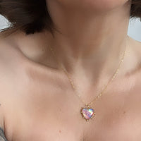 Delicate Threat Aura Opal Necklace