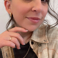 Croissant Huggie Hoops