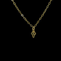 Silent Scream Dainty Ghost Face Necklace