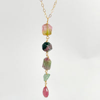 Tourmaline Lariat Necklace