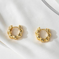 Croissant Huggie Hoops