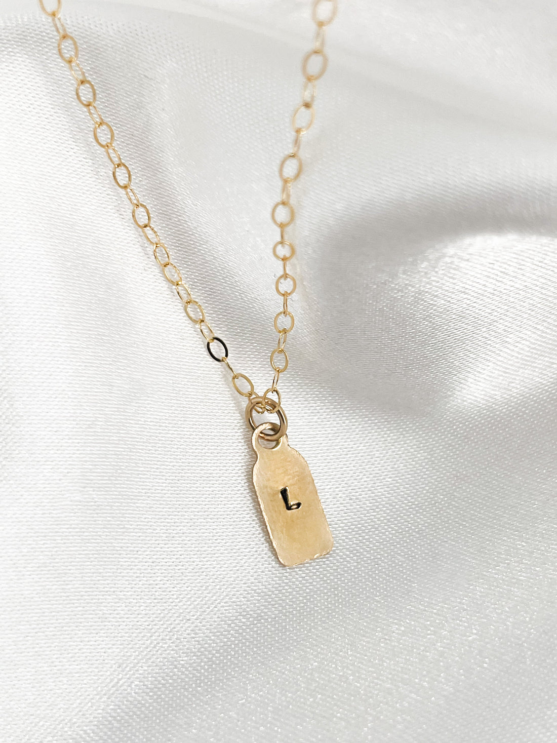Initial Tag Necklace