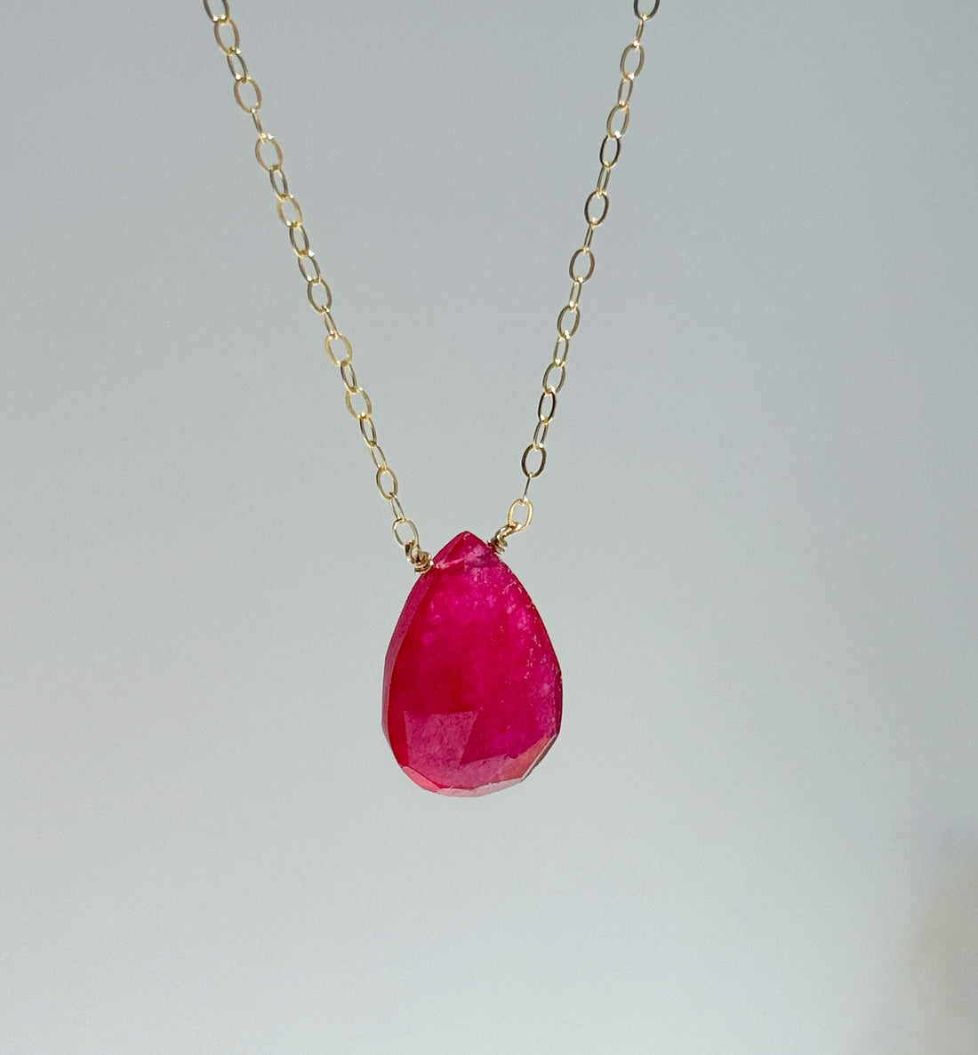 Power In Pink Jade Necklace