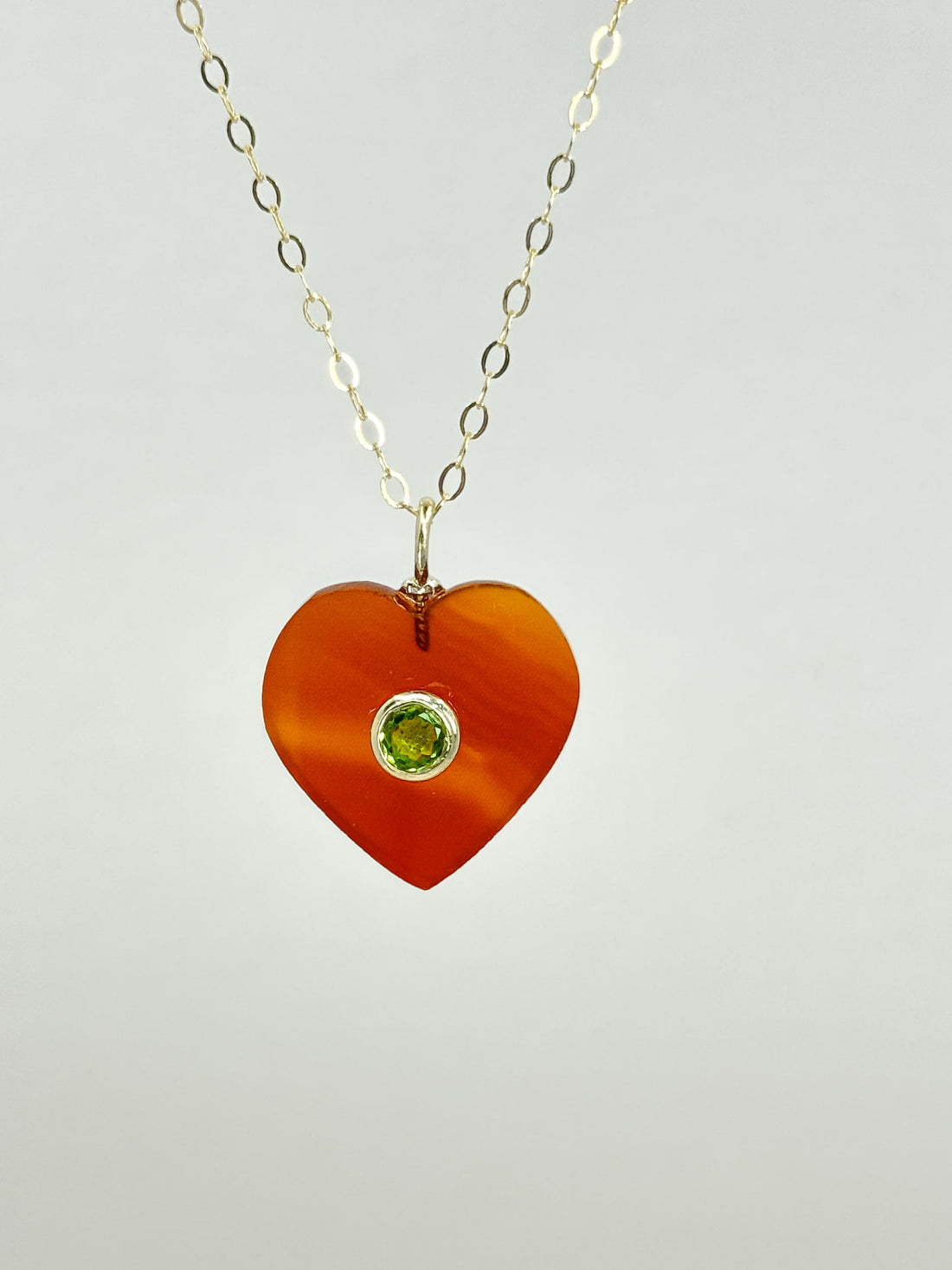 Fiery Soul Carnelian & Peridot Necklace