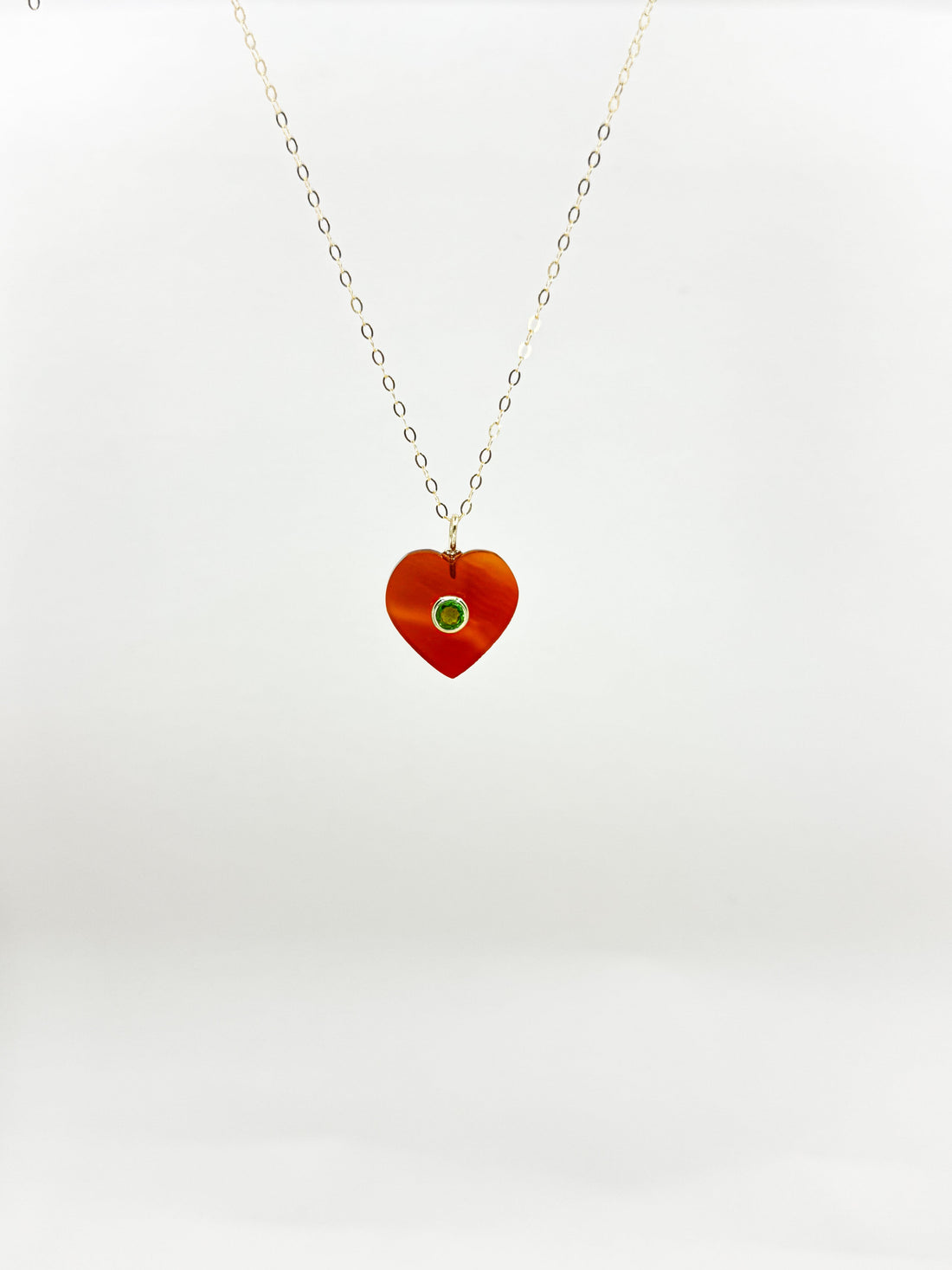 Fiery Soul Carnelian & Peridot Necklace