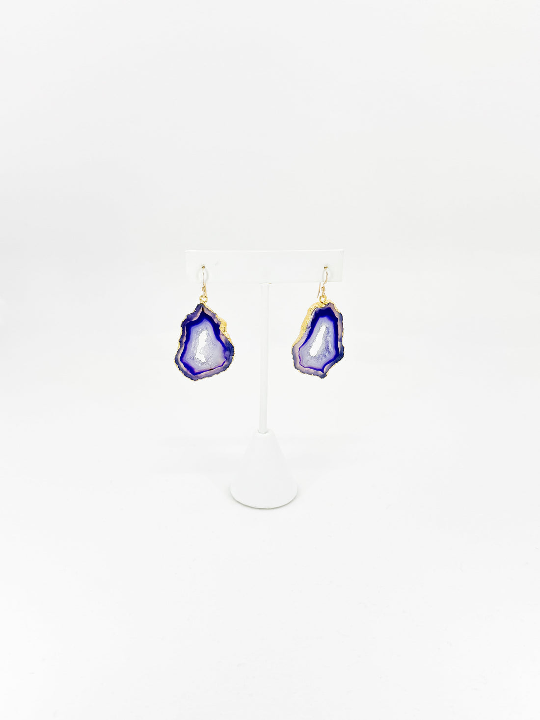 Purple Haze Druzy Agate Earrings