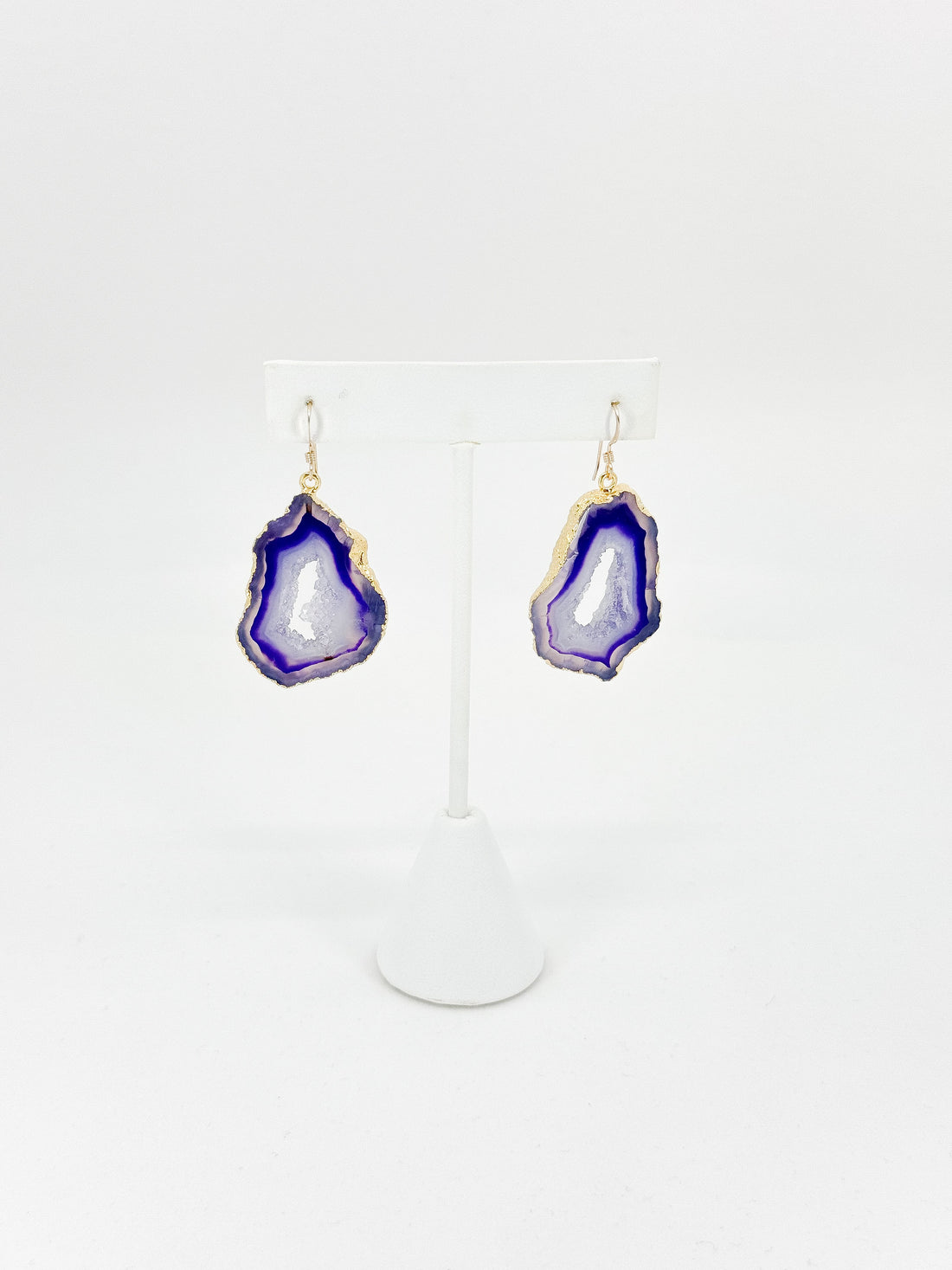 Purple Haze Druzy Agate Earrings