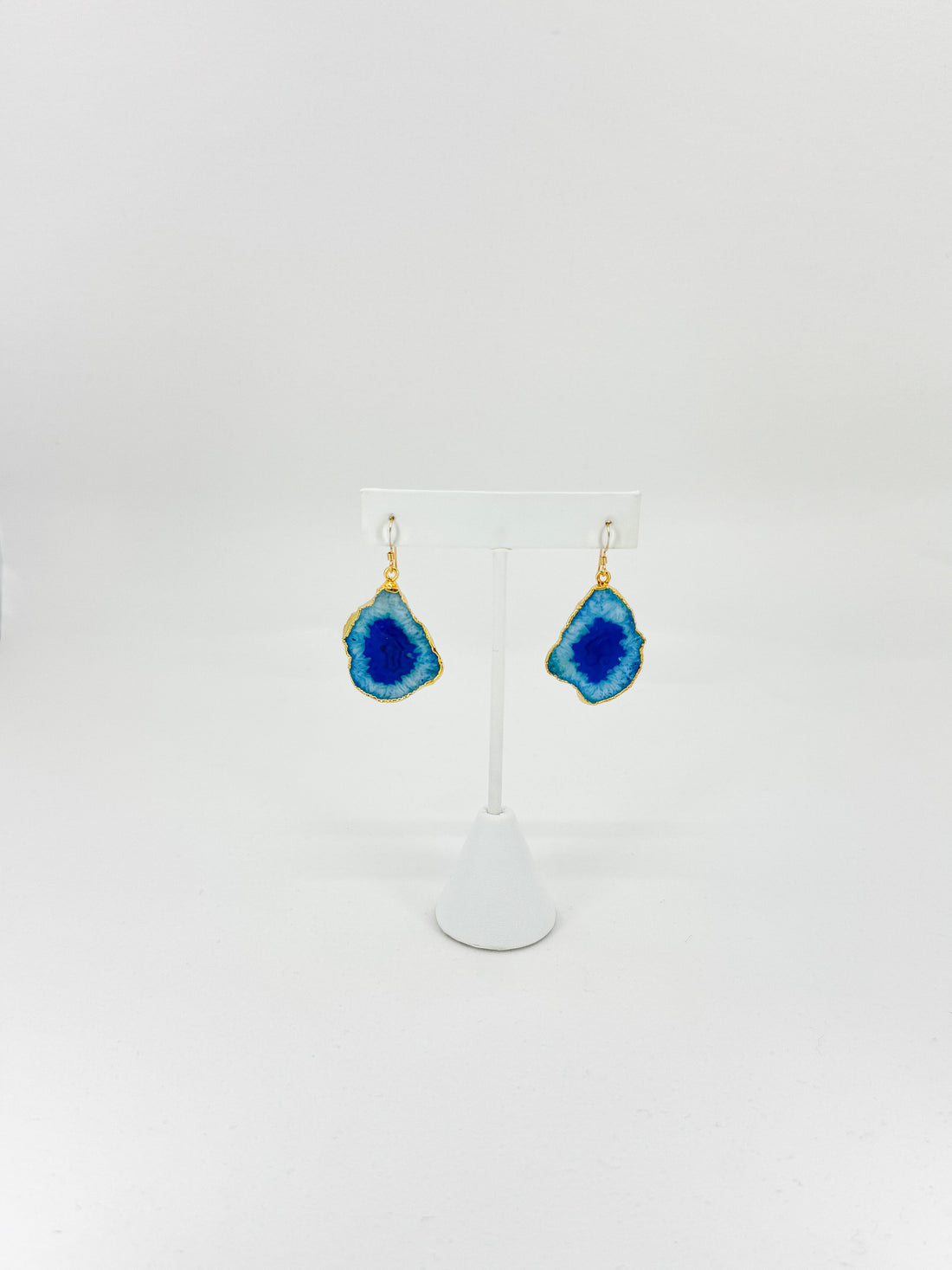 Electric Iris Druzy Agate Earrings