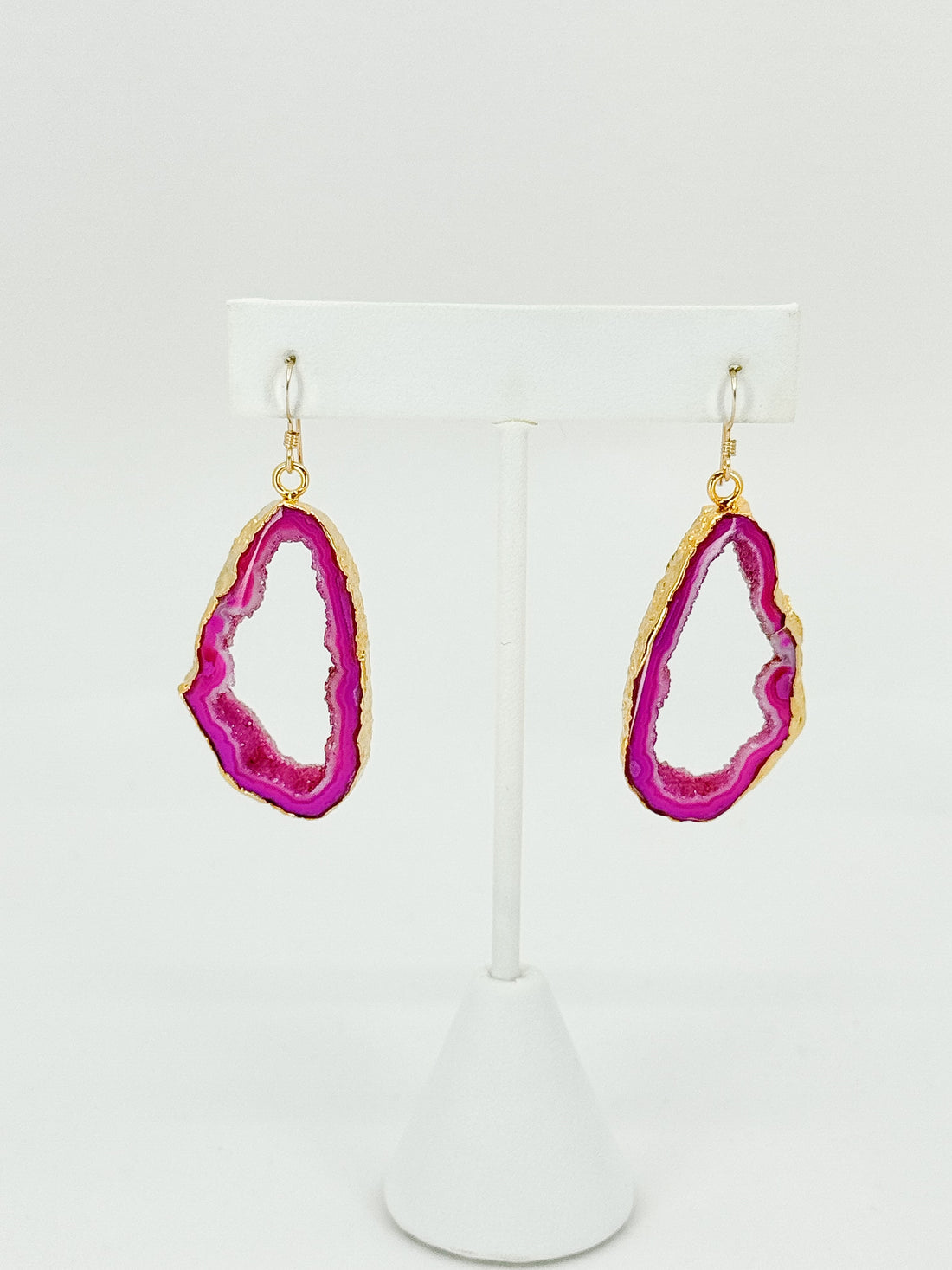 Blush Bloom Druzy Agate Earrings