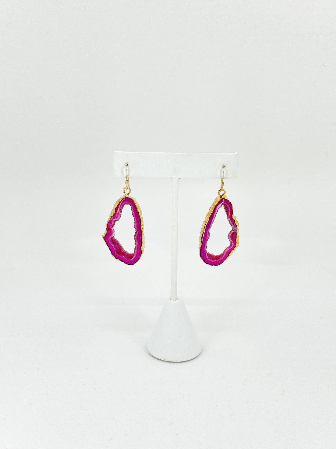 Blush Bloom Druzy Agate Earrings