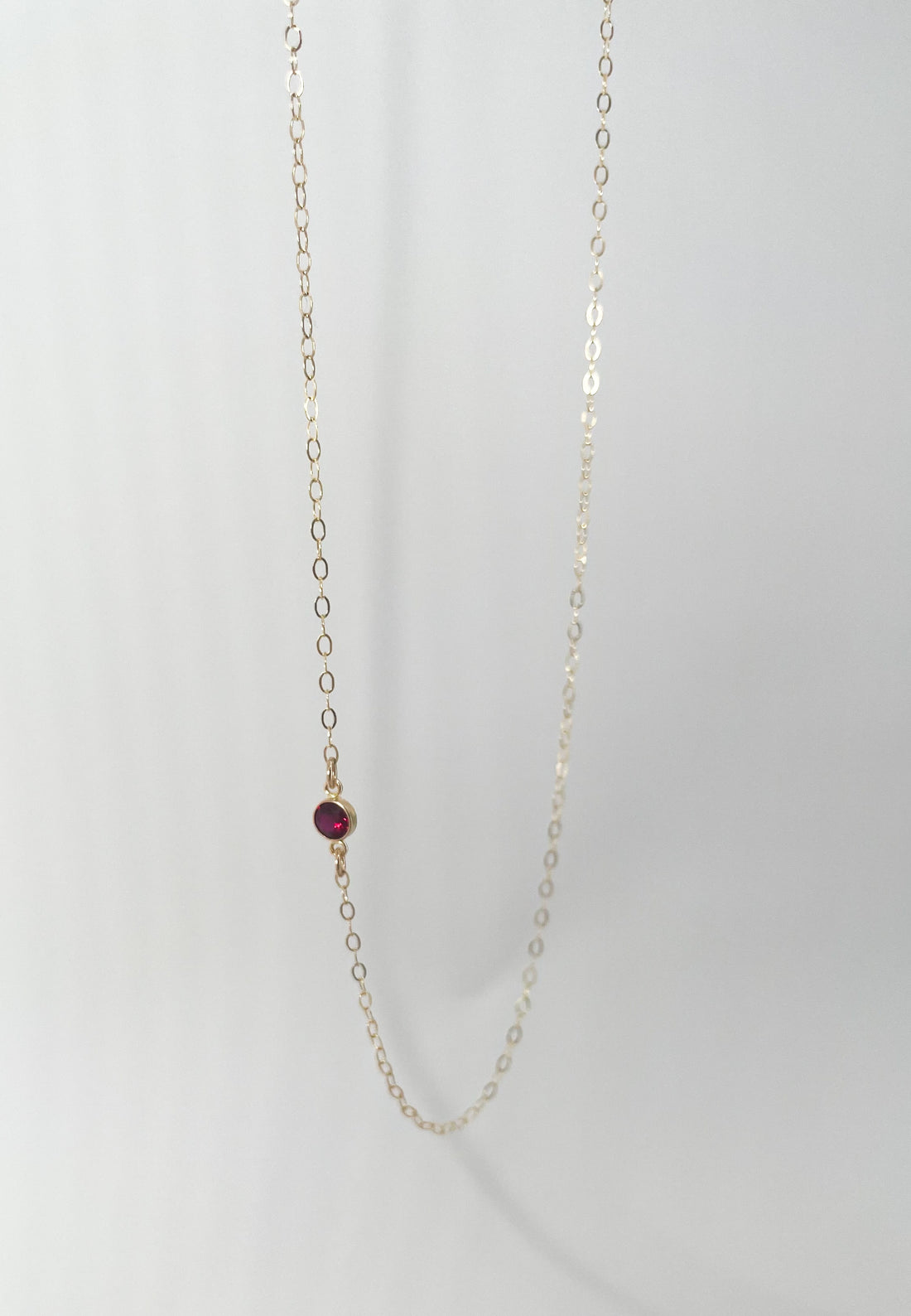 Dainty Birthstone Connector Necklace