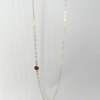 Dainty Birthstone Connector Necklace