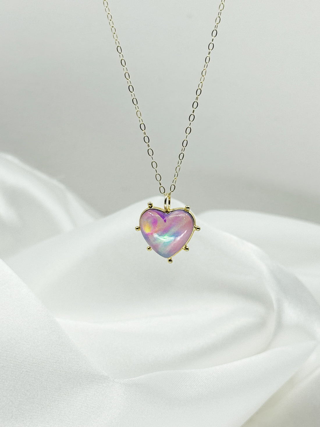 Delicate Threat Aura Opal Necklace
