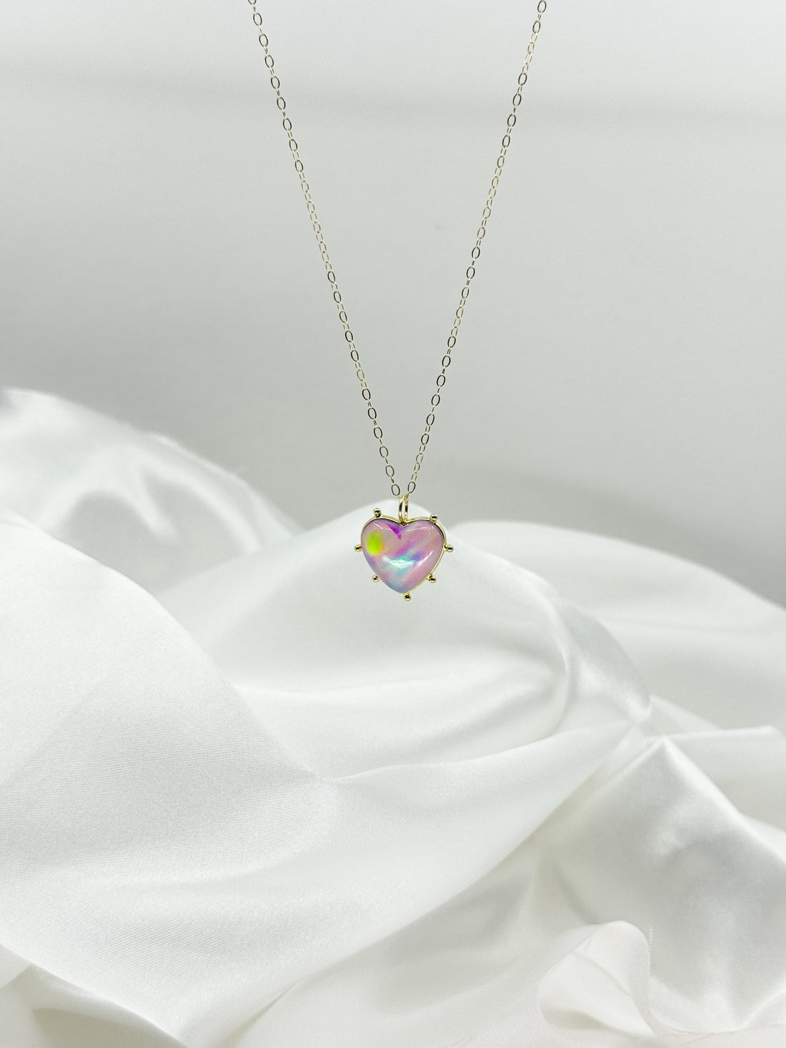 Delicate Threat Aura Opal Necklace