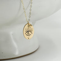 Eyes Wide Open Evil Eye Necklace
