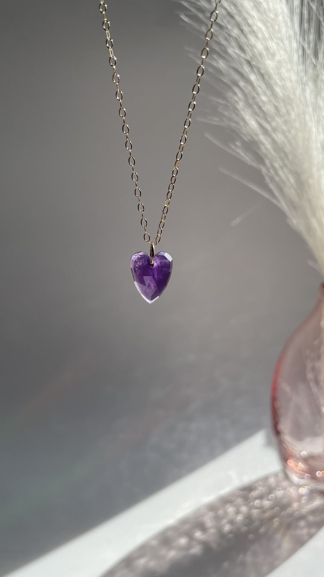 Juicy Amethyst Heart Necklace