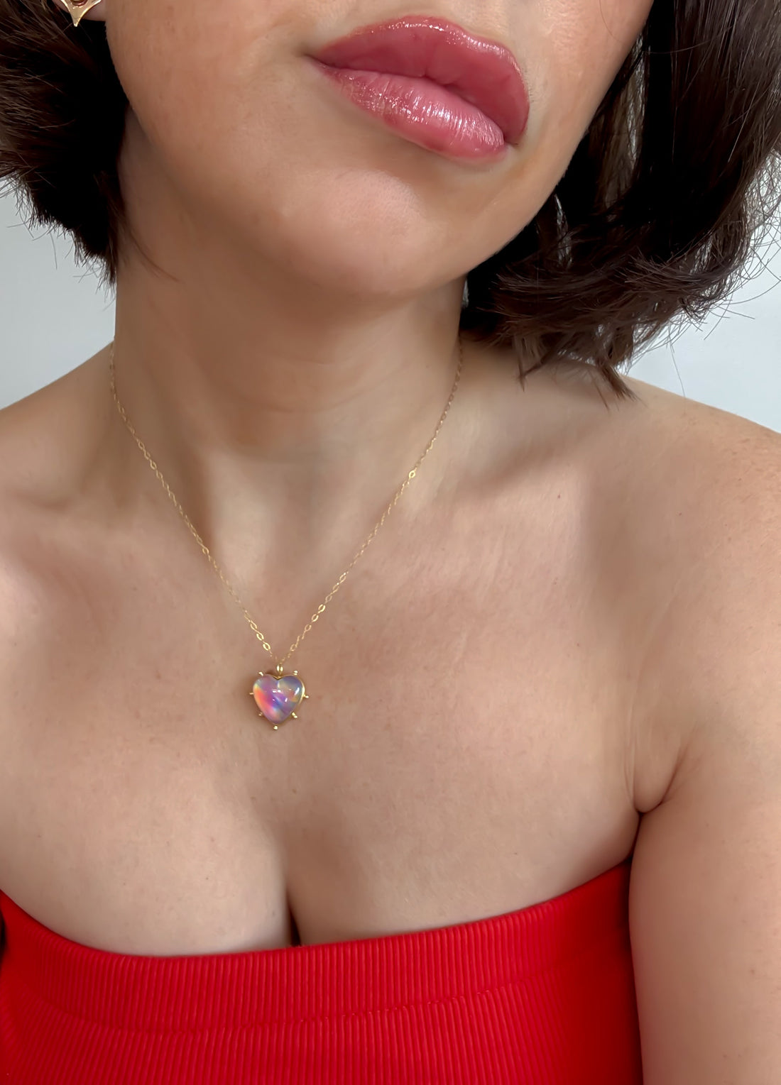 Delicate Threat Aura Opal Necklace