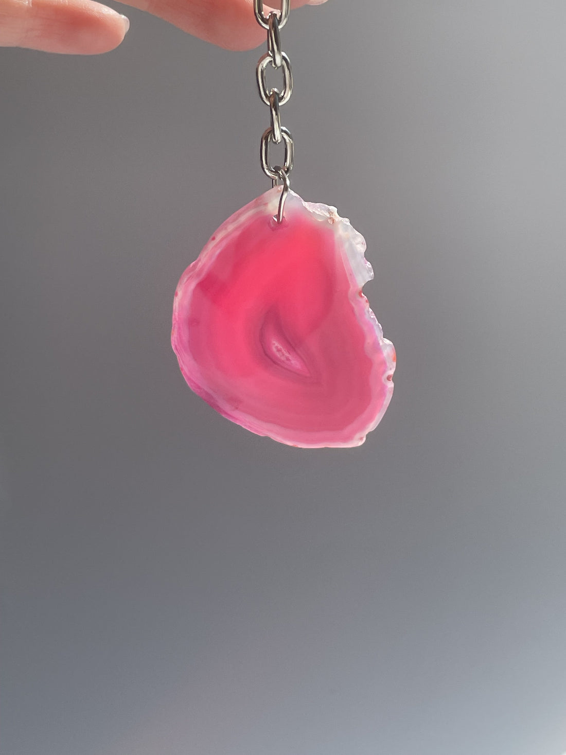 Agate Keychain