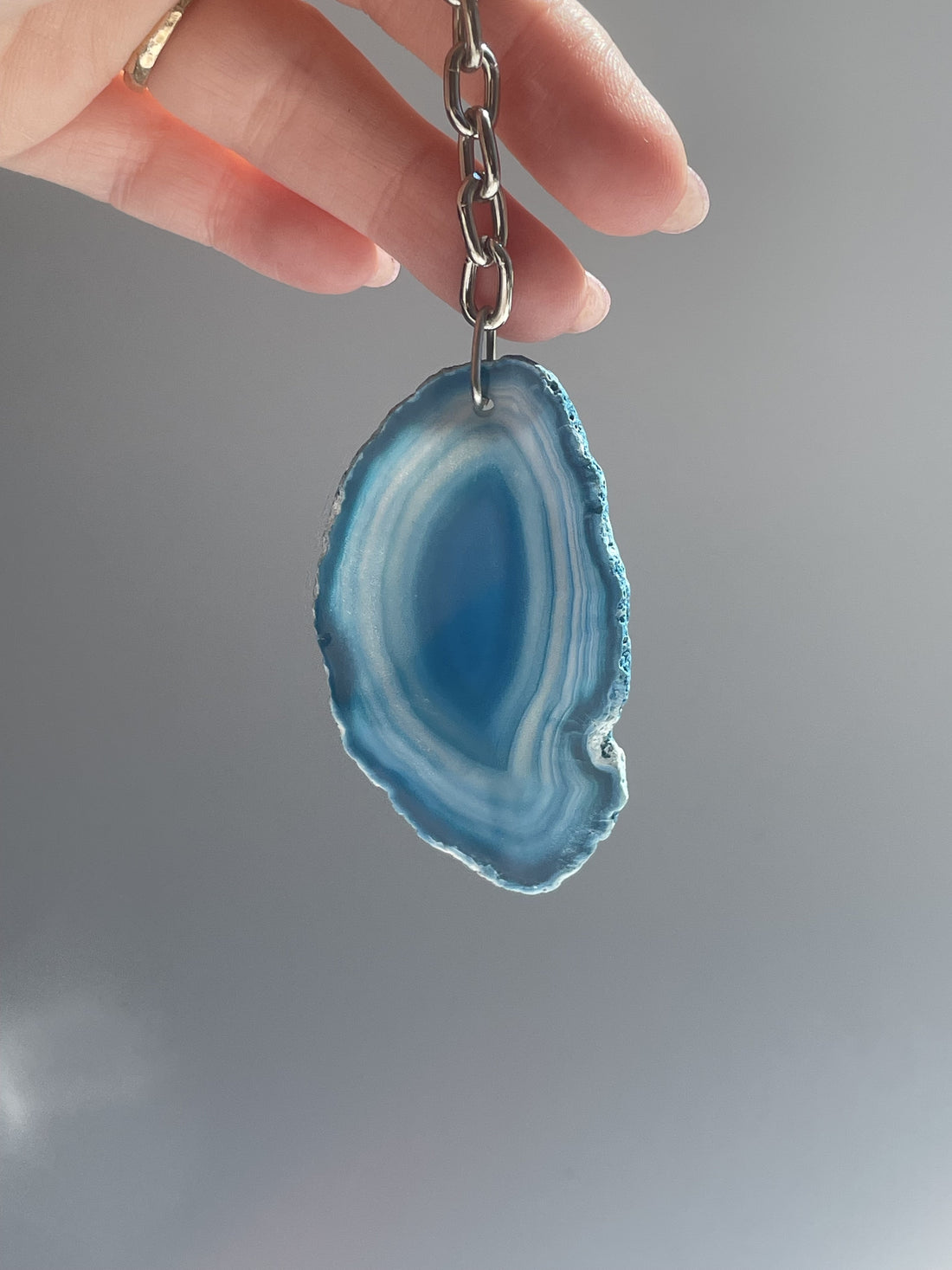 Agate Keychain