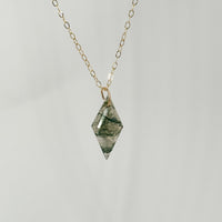 Mossy Meadows Tree Agate Necklace