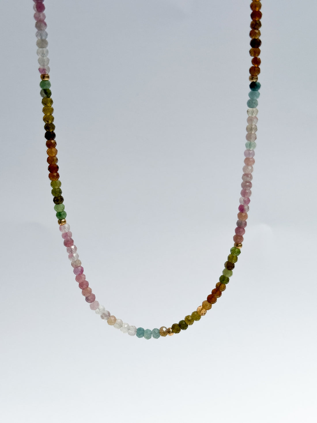 Rainbow Tourmaline Gemstone Choker