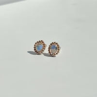 Afterveil Moonstone Studs