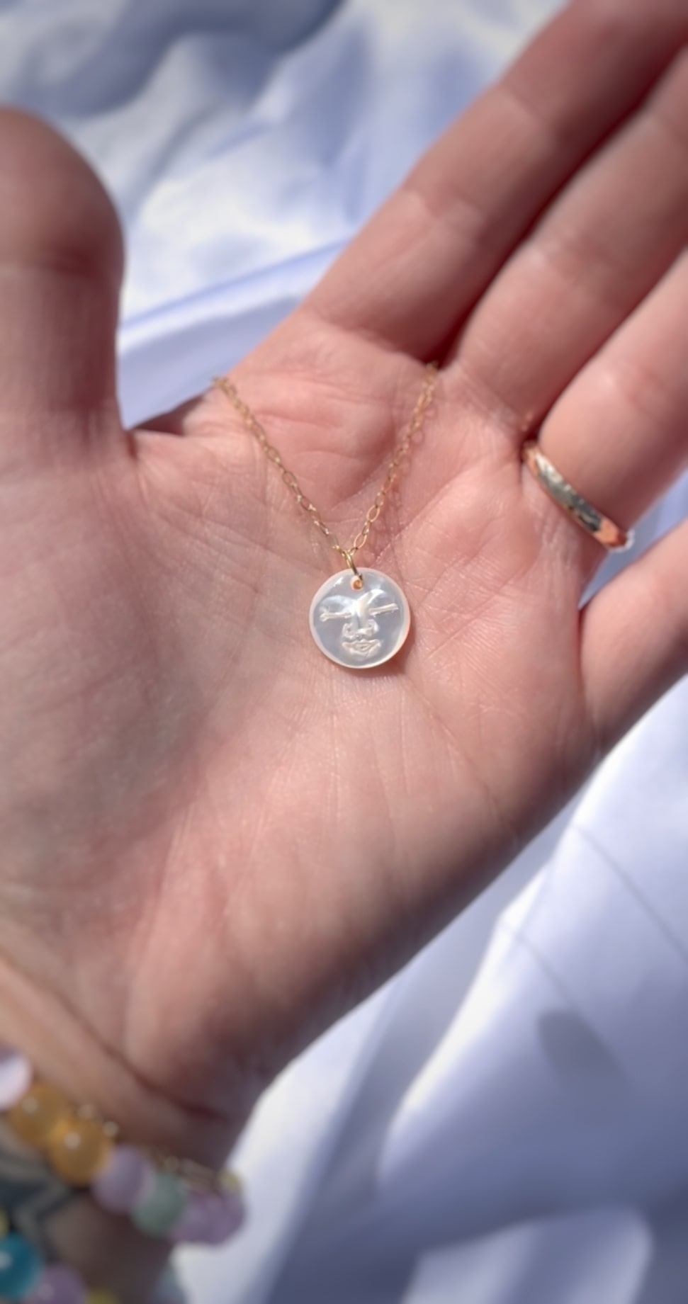Moon Face Necklace