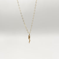 Dainty Italian Horn Necklace