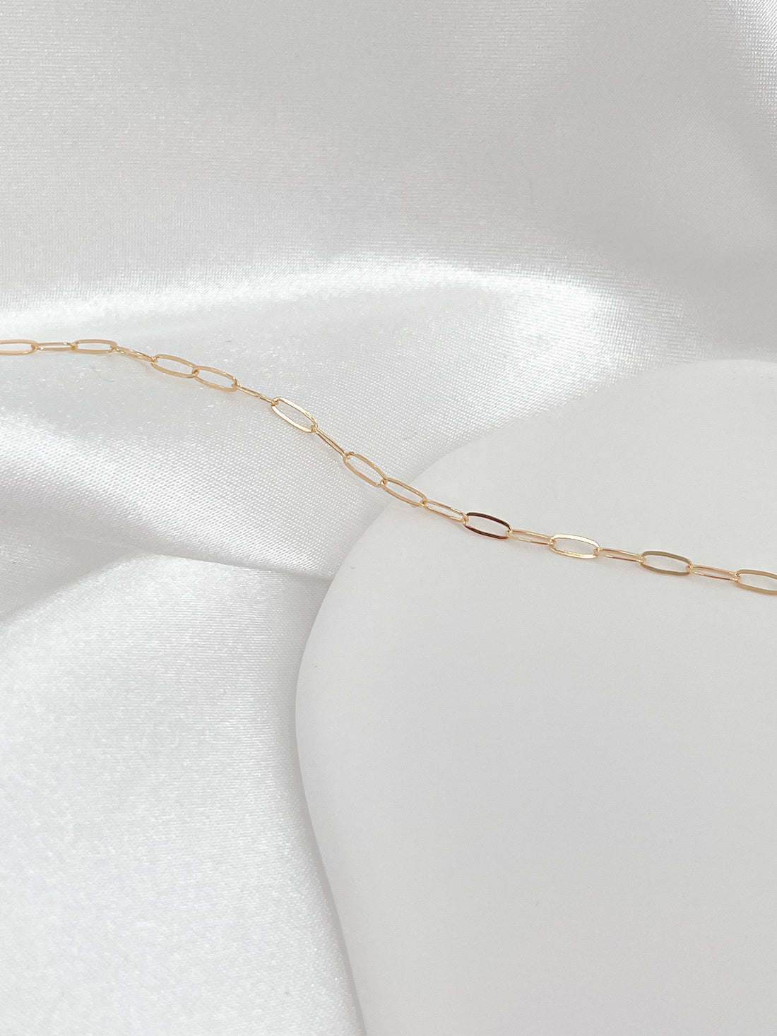 Dainty Paperclip Layering Chain
