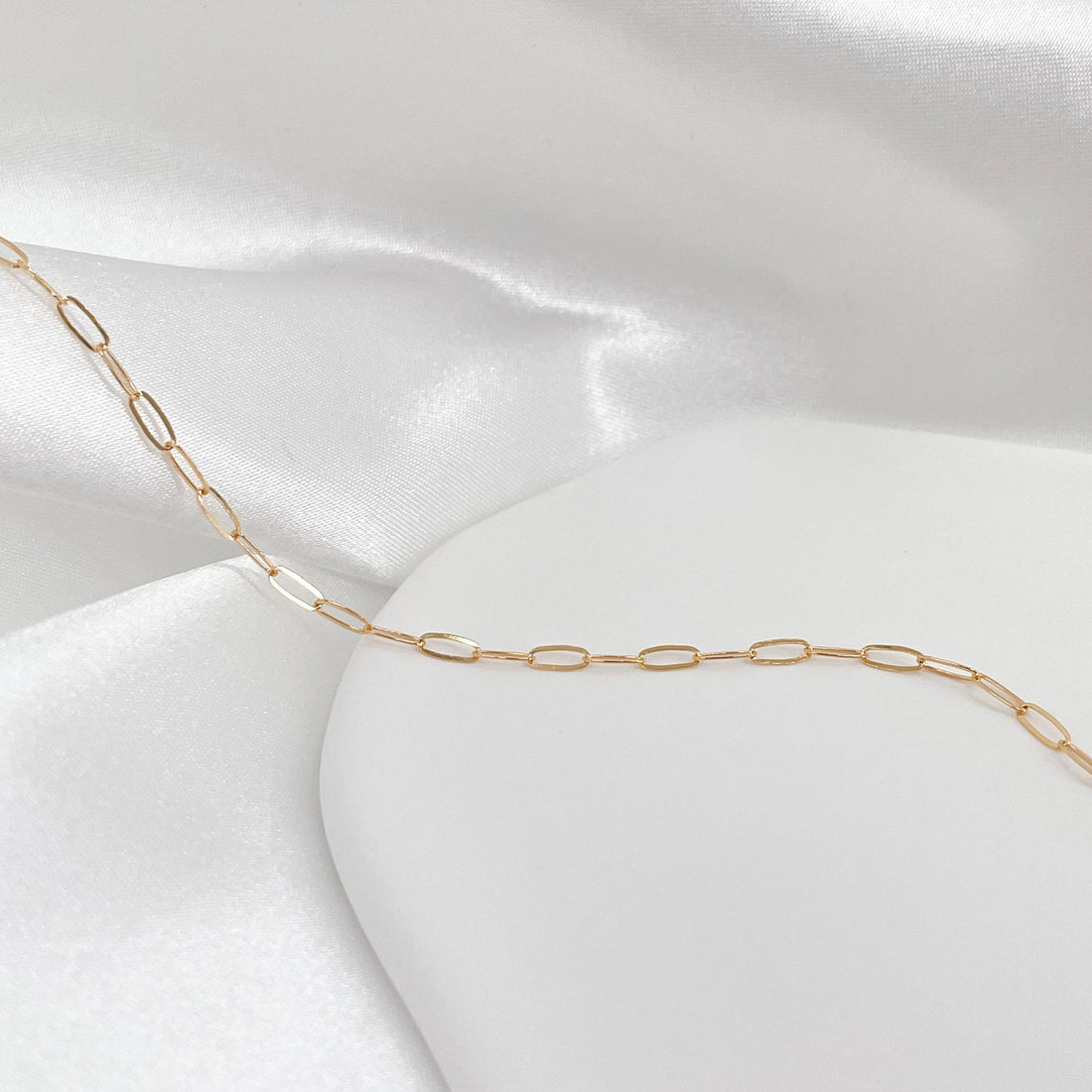 Dainty Paperclip Layering Chain