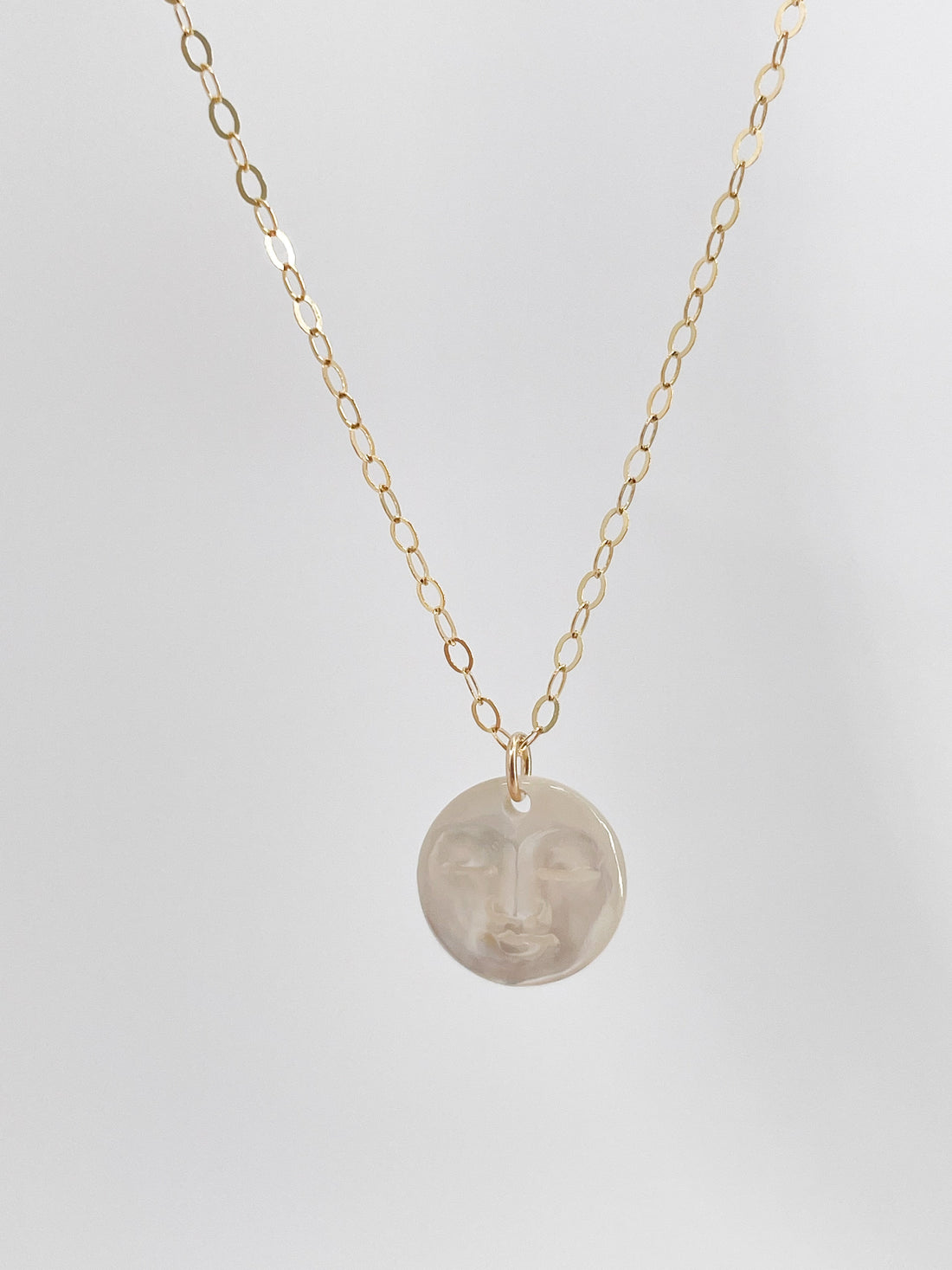 Moon Face Necklace