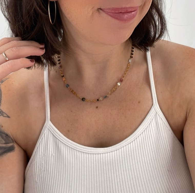Disco Tourmaline Necklace