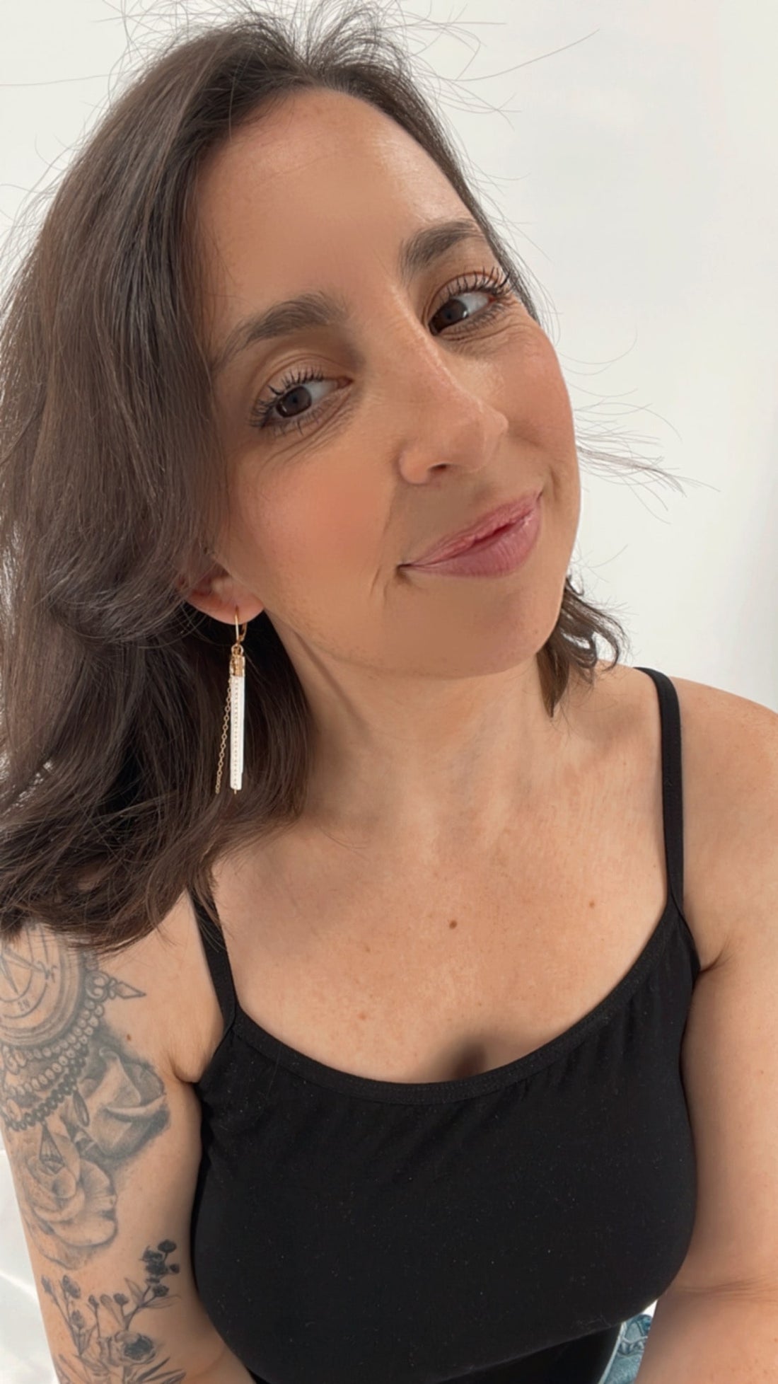 Divine Light Selenite Earrings