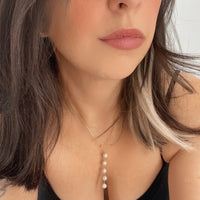 Lariat Pearl Necklace