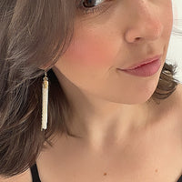 Divine Light Selenite Earrings
