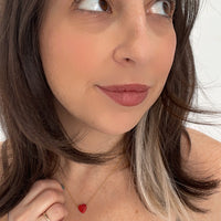 Cupid's Opal Heart Necklace