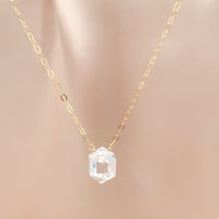 Diamond Cut High Grade Quartz Necklace
