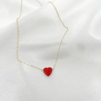 Cupid's Opal Heart Necklace