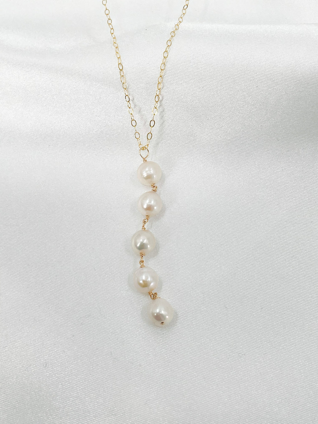 Lariat Pearl Necklace