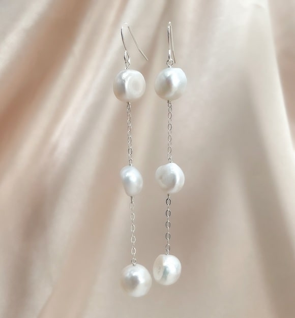 Whimsical Pearl Drop Earrings