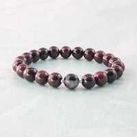 Red Garnet & Tourmaline Quartz Healing Bracelet