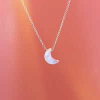 Dainty Moon Moonstone Healing Necklace