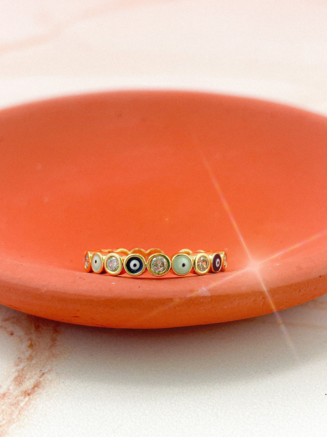 Dainty Evil Eye Ring