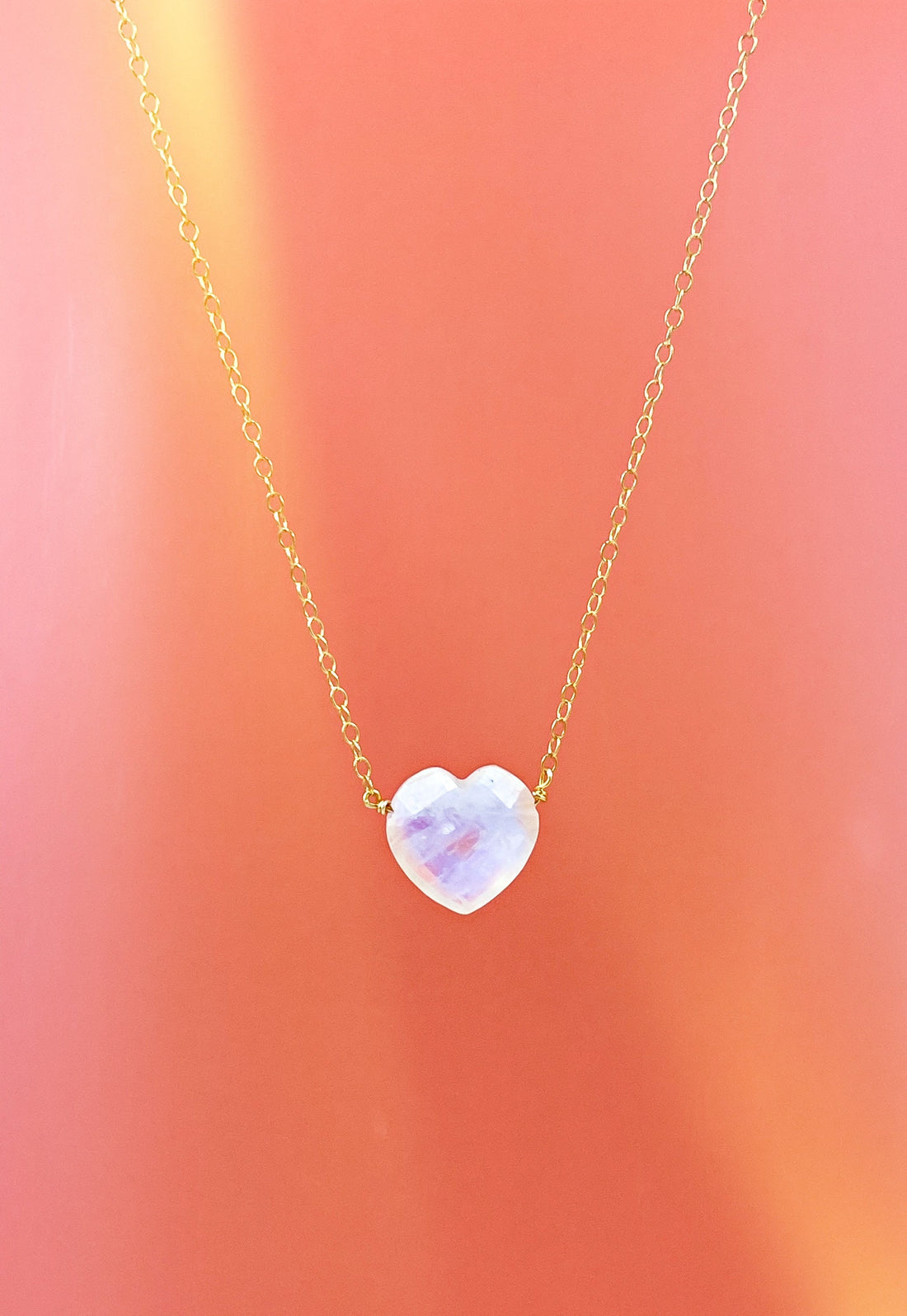 Moonstone Heart Healing Necklace