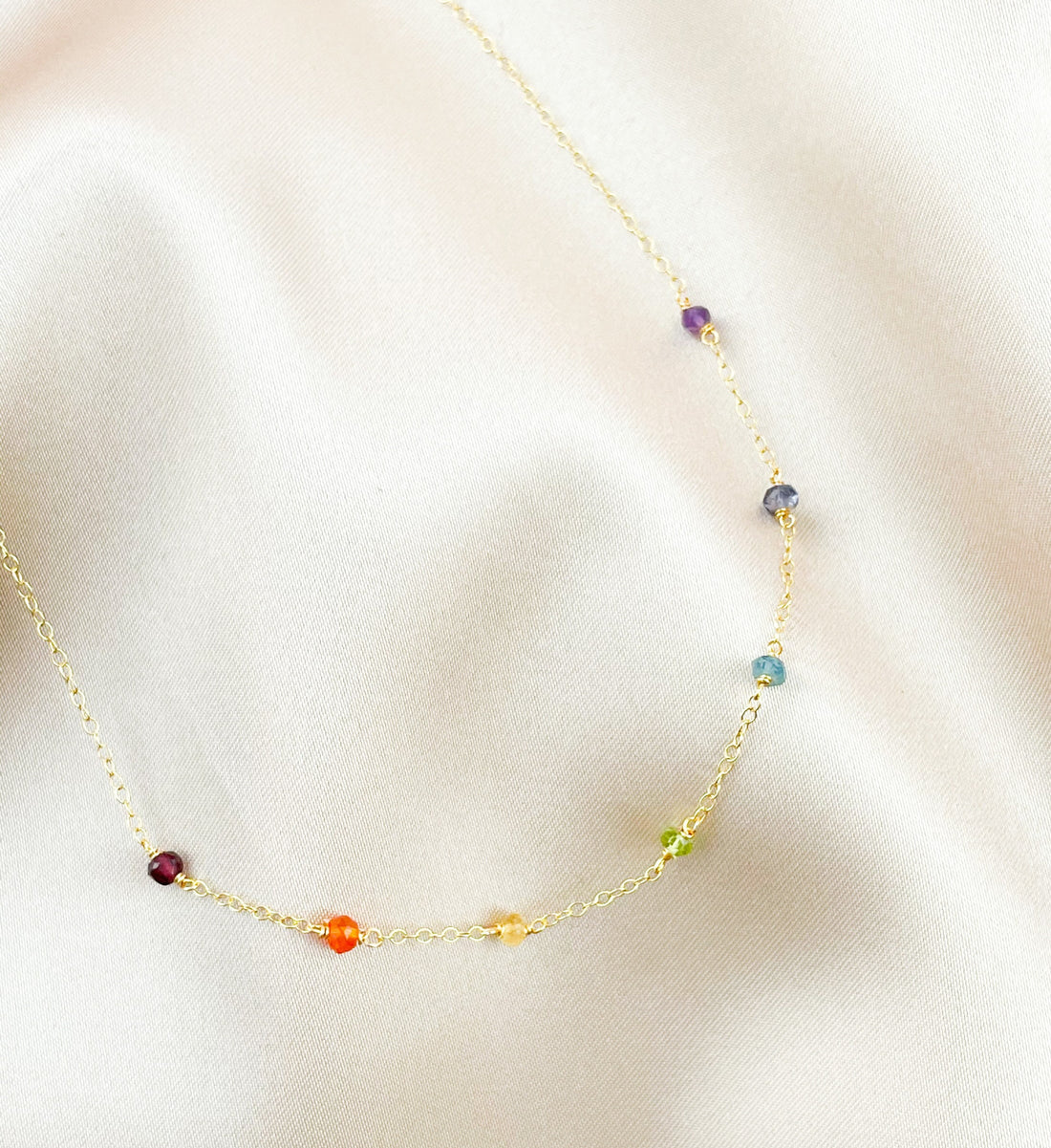 Dainty Chakra Rainbow Choker