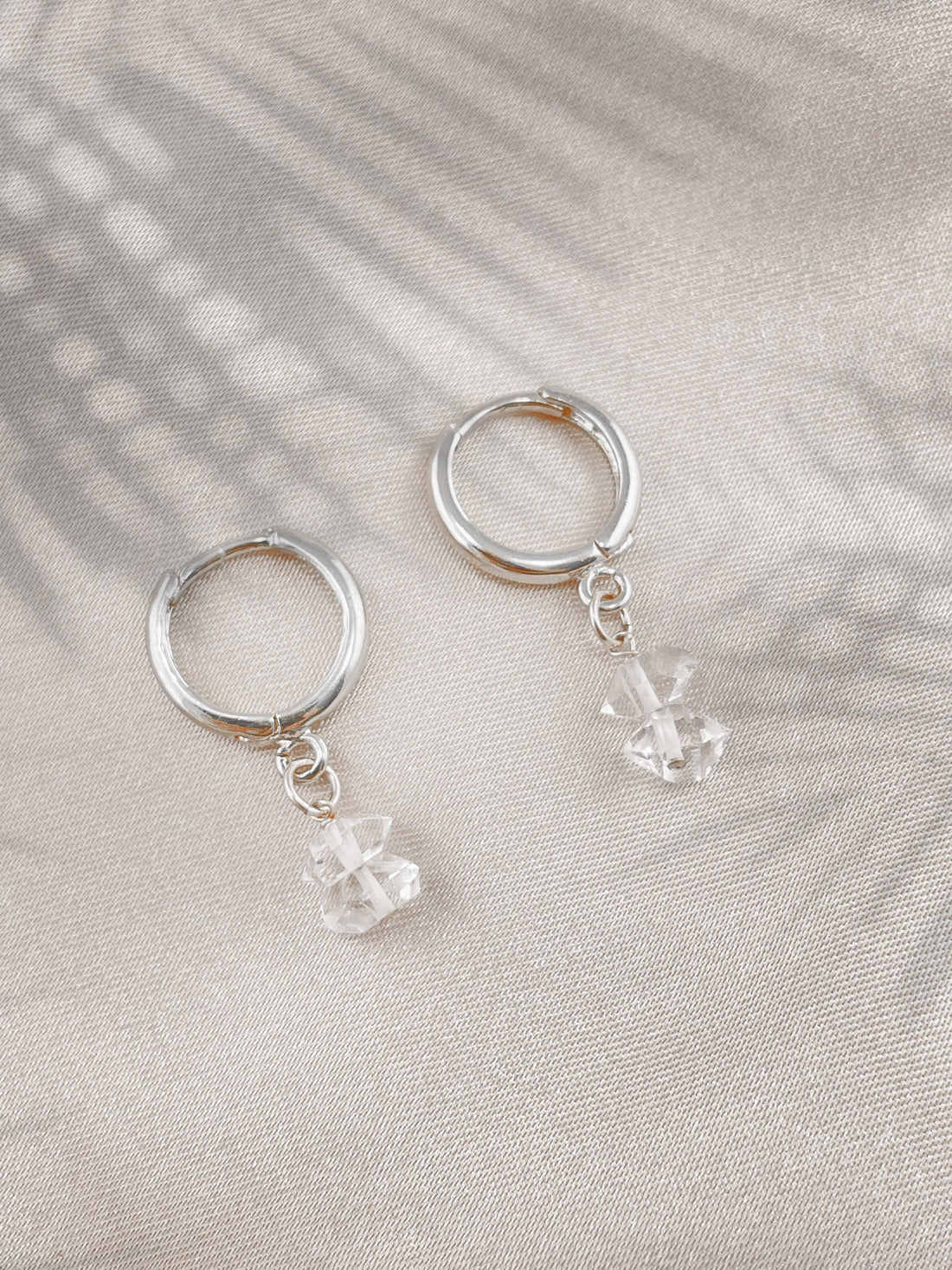Herkimer Diamond Huggies