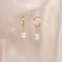Herkimer Diamond Huggies