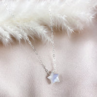 Dainty Star Moonstone Healing Necklace