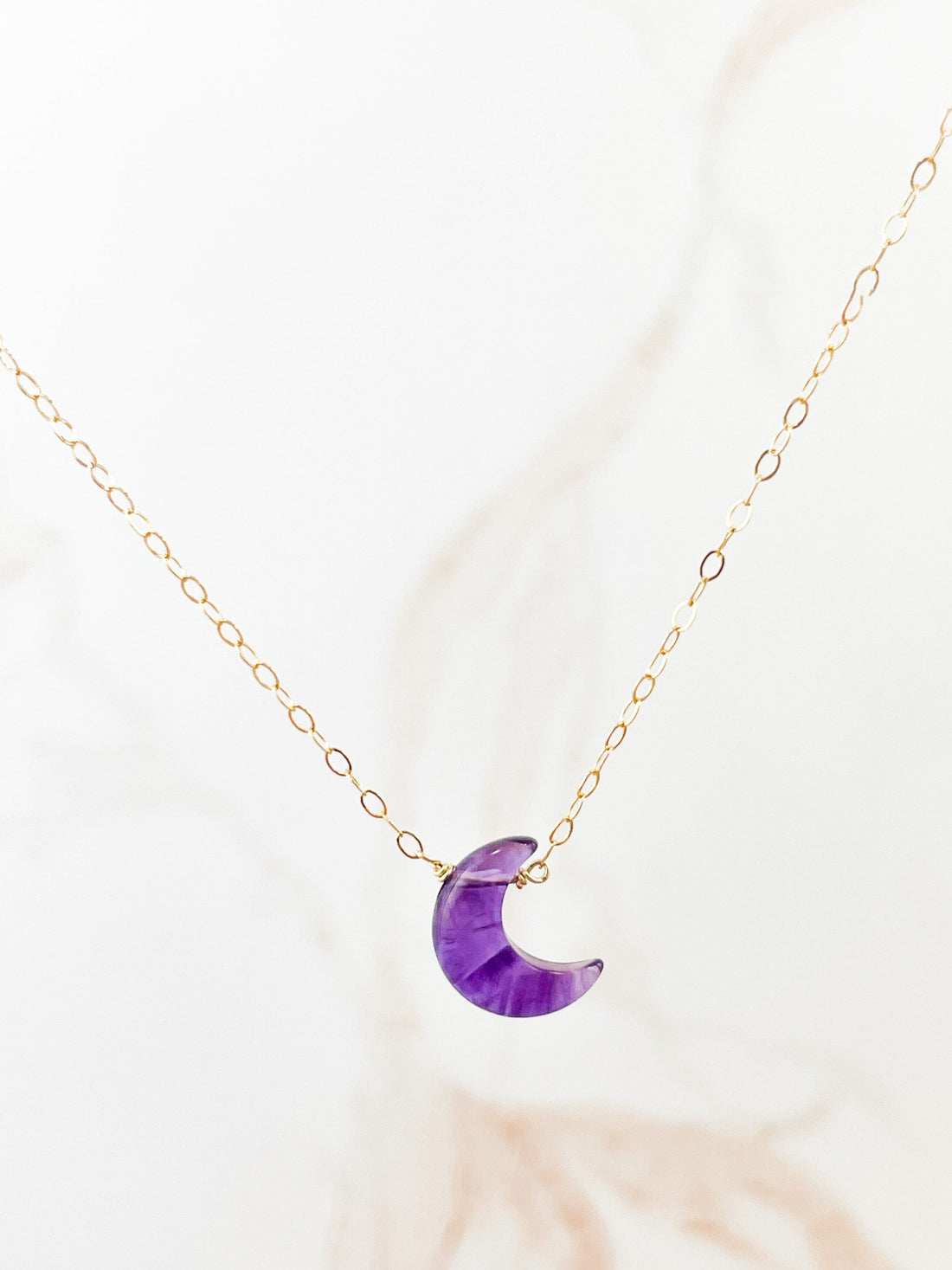 Amethyst Moon Healing Necklace
